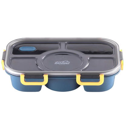 Blue Bento Box Simple Easy Leak Proof BPA Free 5 Compartment