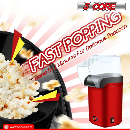 5 Core Hot Air Popcorn Popper Machine