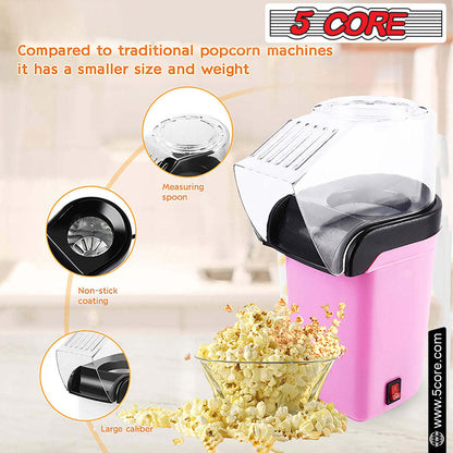 5 Core Hot Air Popcorn Popper Machine