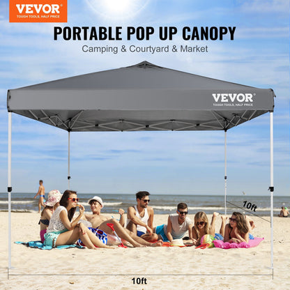 VEVOR Pop Up Canopy Tent, 10 x 10 ft