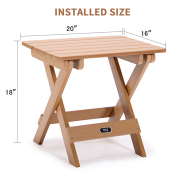 Mesa auxiliar plegable portátil TALE Adirondack