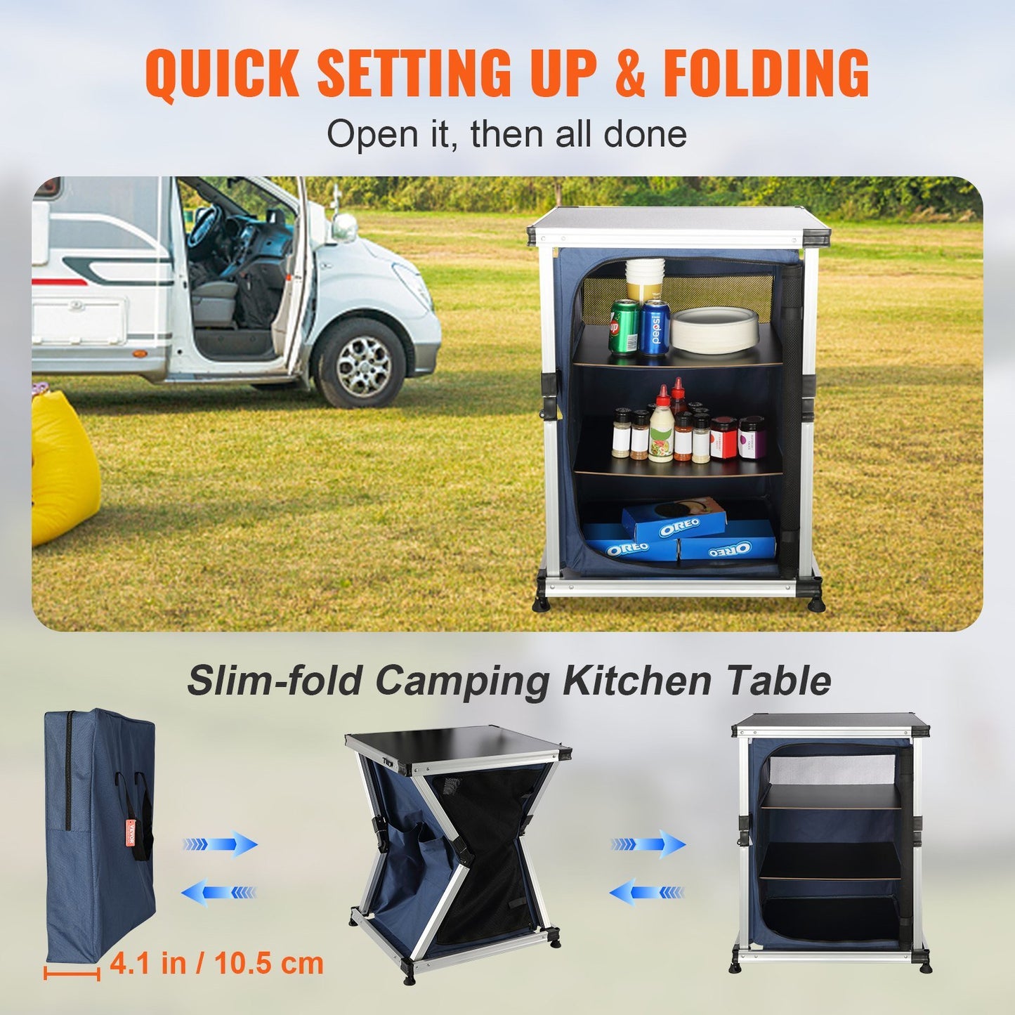 VEVOR Camping Kitchen Table