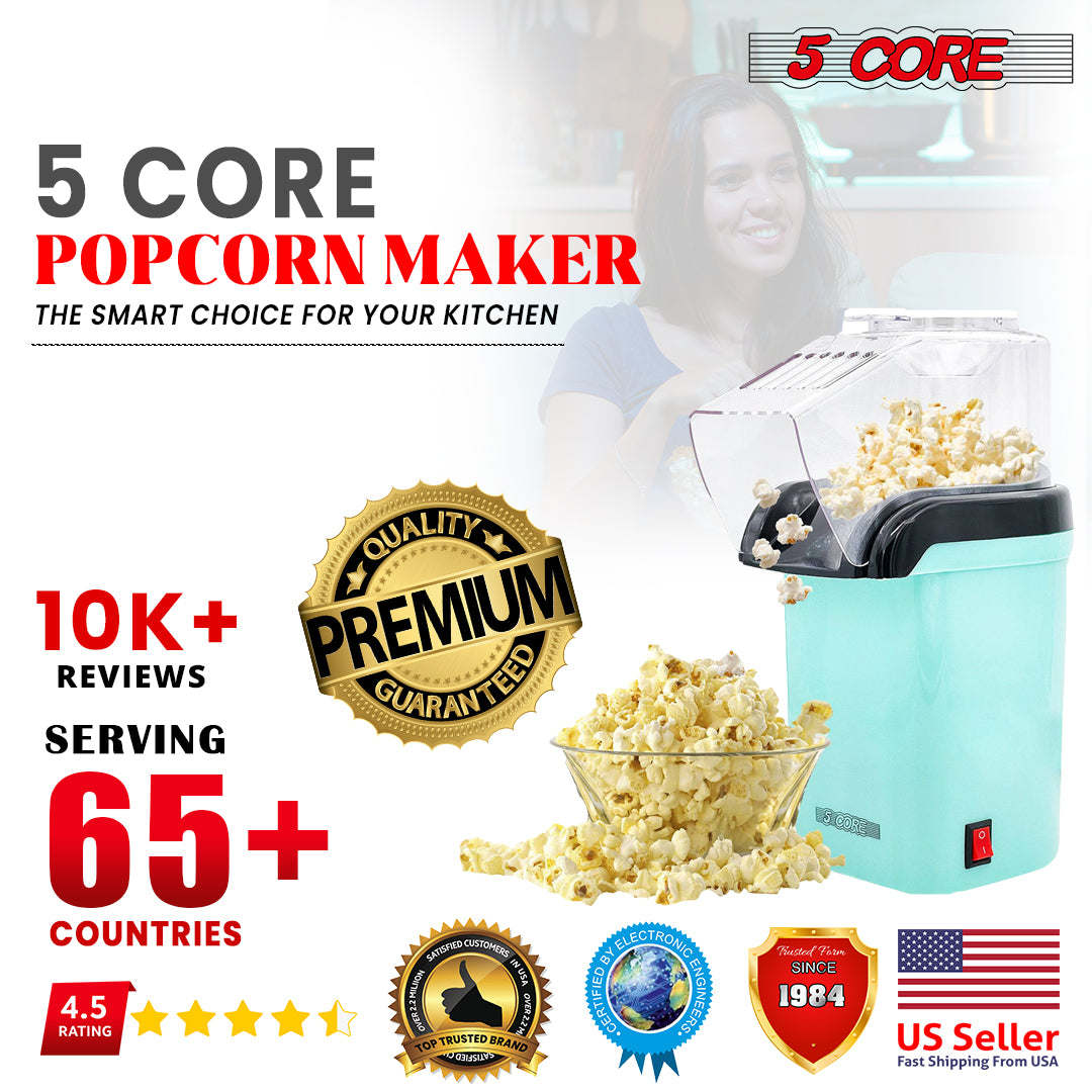 5 Core Hot Air Popcorn Popper Machine