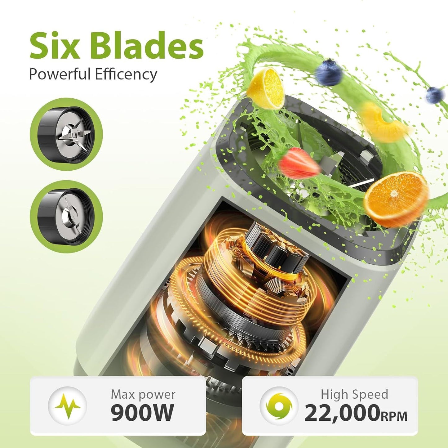 KOIOS 850W Countertop Blenders for Shakes and Smoothies