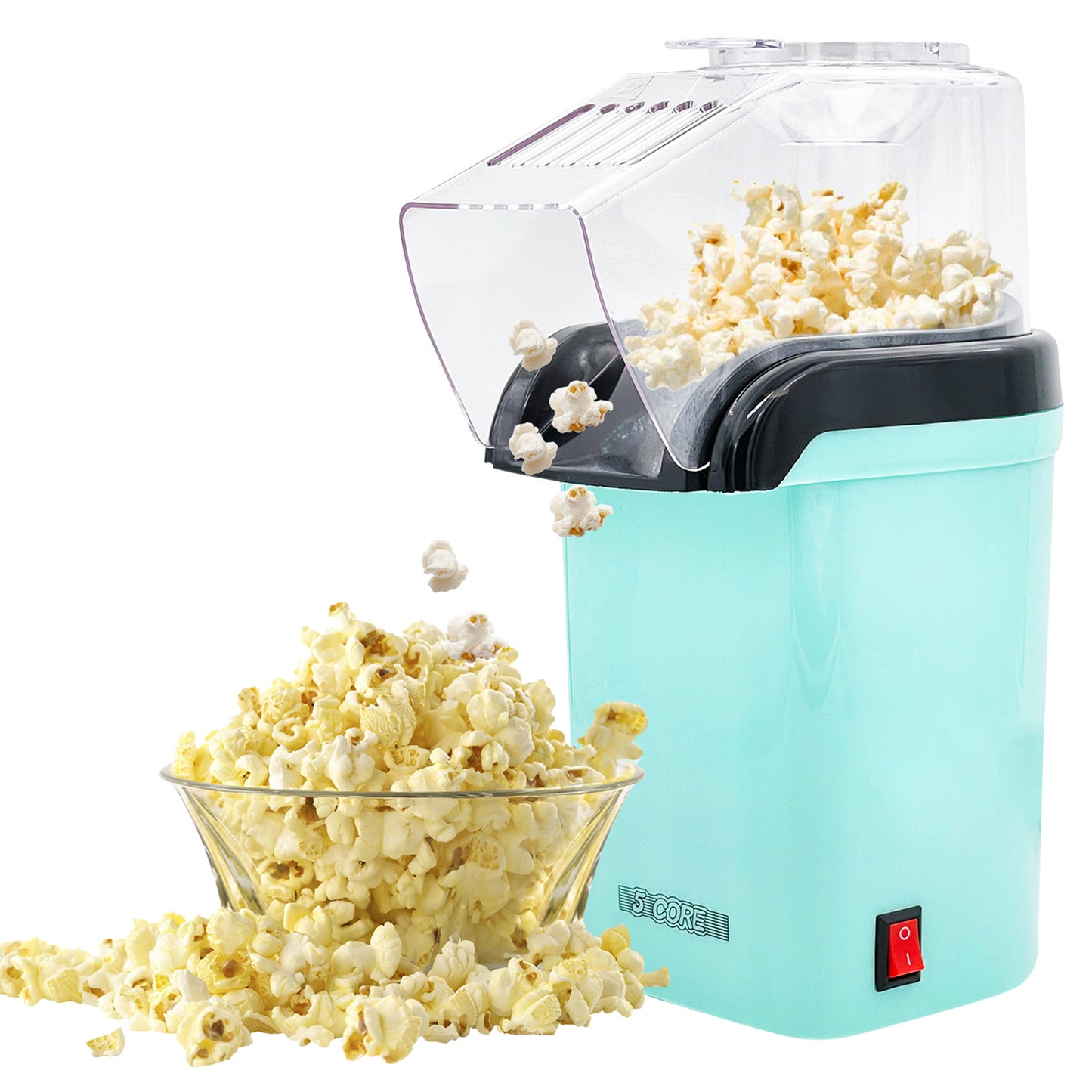 5 Core Hot Air Popcorn Popper Machine