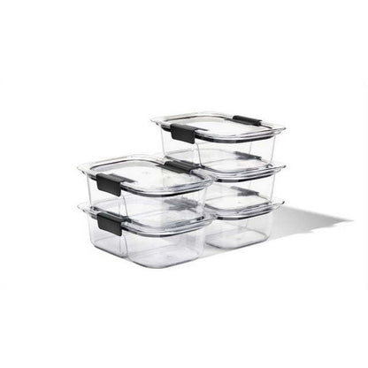 10 Piece 2 Compartment Meal Prep Food Storage Containers