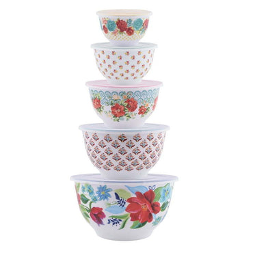 Melamine Mixing Bowl Set, 10 Piece Set