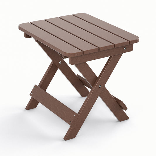 Mesa auxiliar plegable Adirondack para exteriores