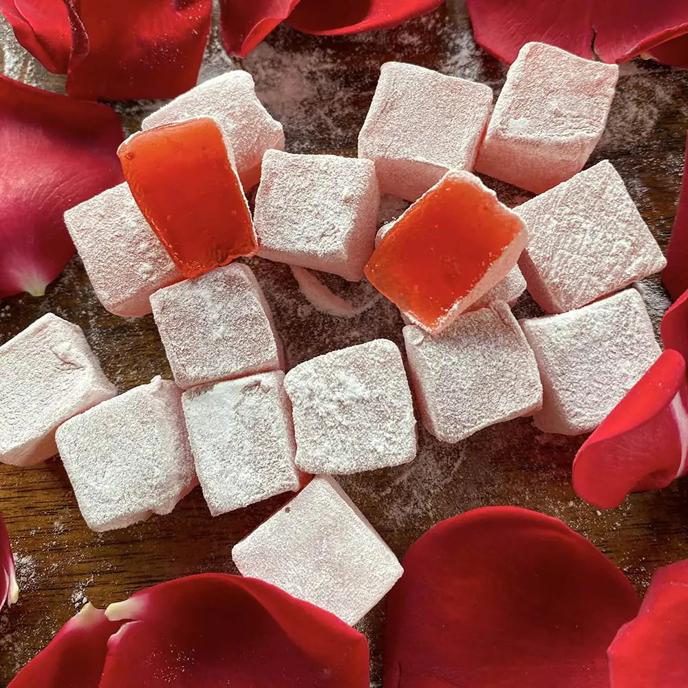 Hacı Bekir Rose-Flavored Turkish Delight in Kraft Box, 125g