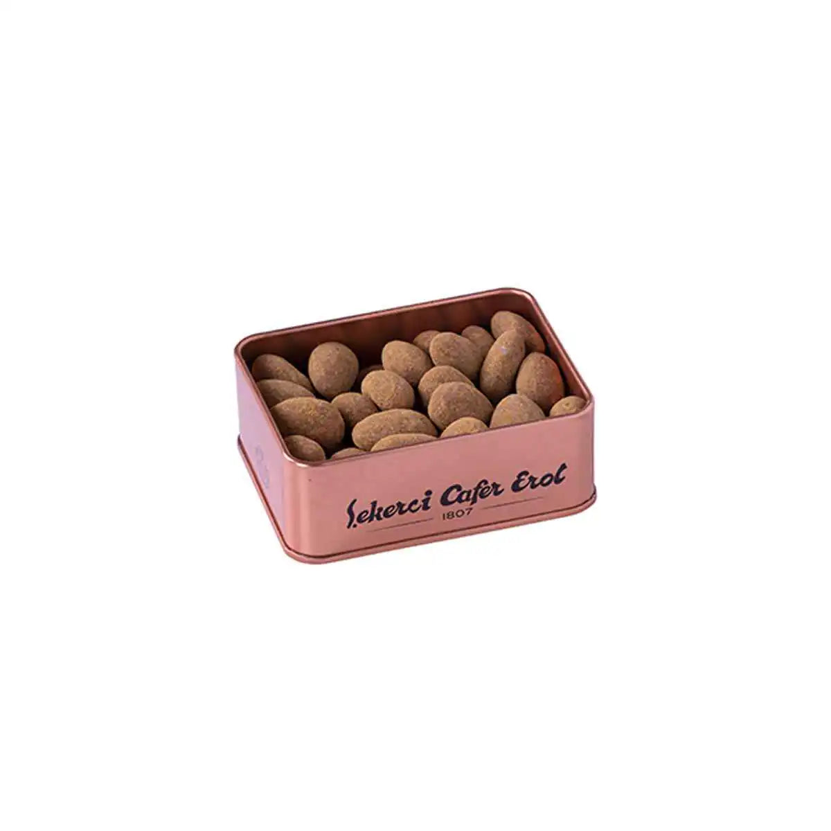 Şekerci Cafer Erol Princess Almond Dragee - Bronze Tin Box - Small, 140 g