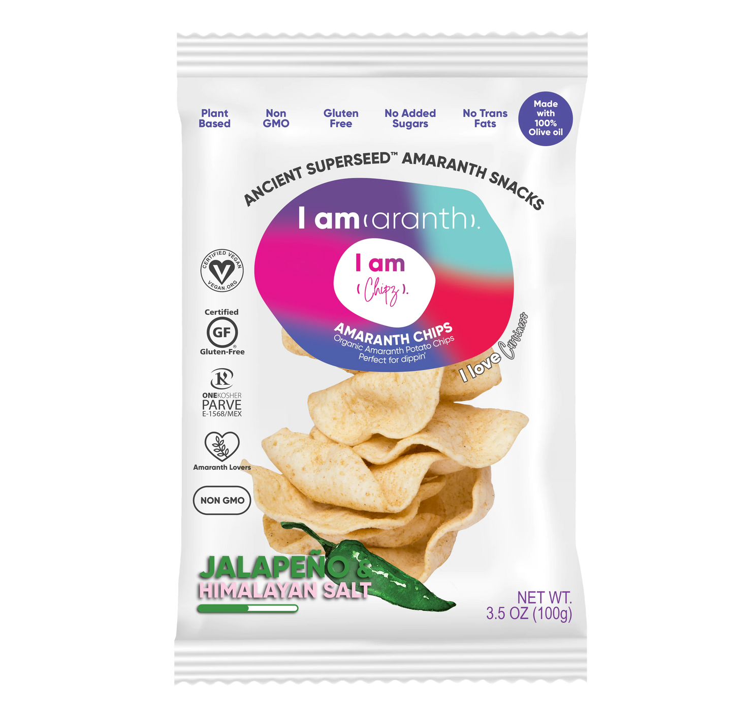 Jalapeño + Himalayan Salt Chips (12-pack/3.5oz each)