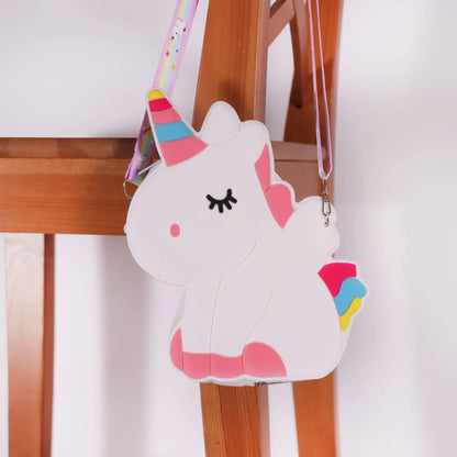 Ogi Mogi Toys Silicone White Unicorn Shoulder Bag