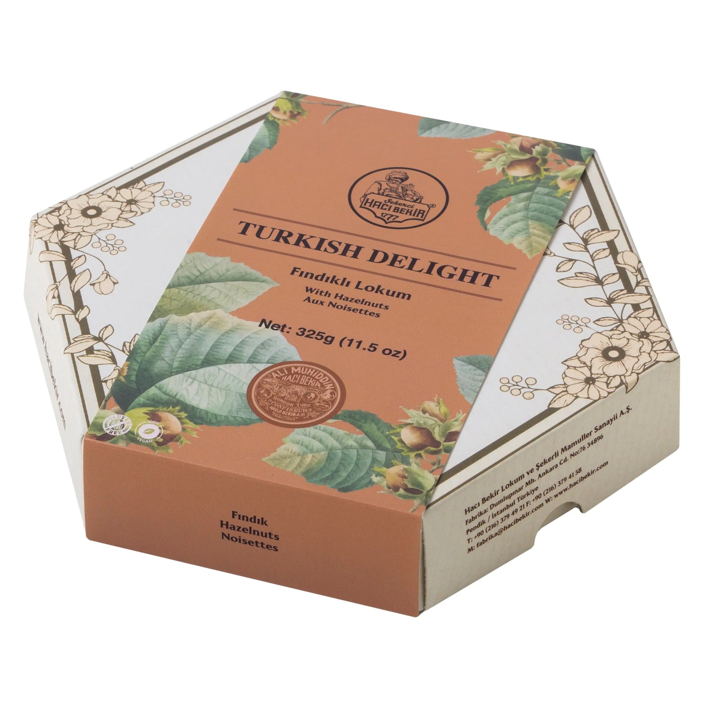 Hacı Bekir Turkish Delight With Hazelnut - 325 g