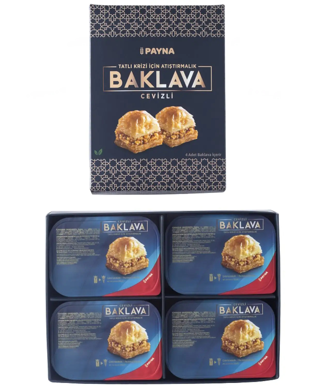 Payna Walnut Baklava 4-pack box