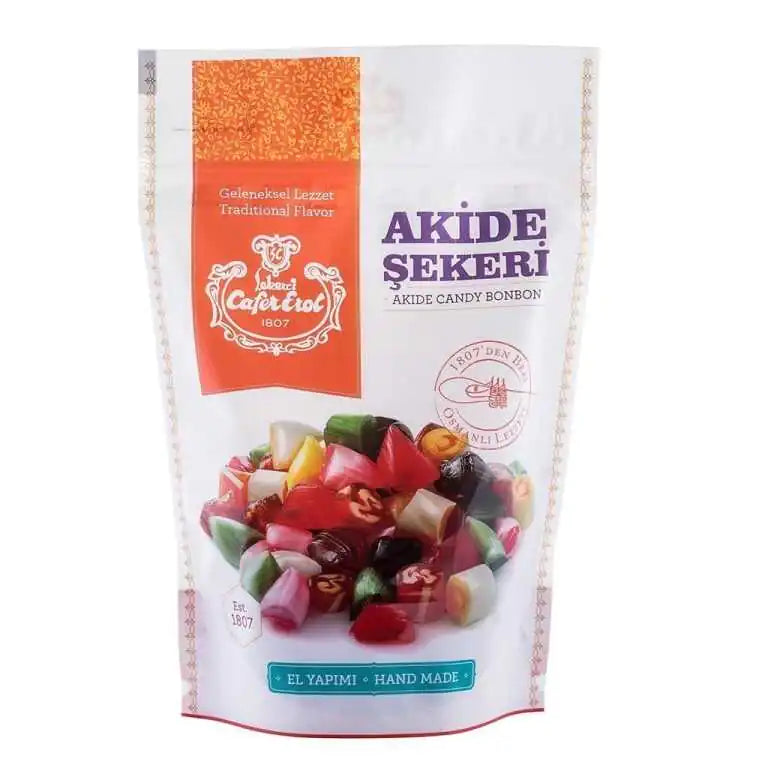 Şekerci Cafer Erol Mixed Rock Candy - Ziplock Package - 500 gr