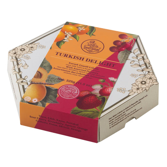 Hacı Bekir Turkish Delight Fruit Flavoured Assorted, 325 g