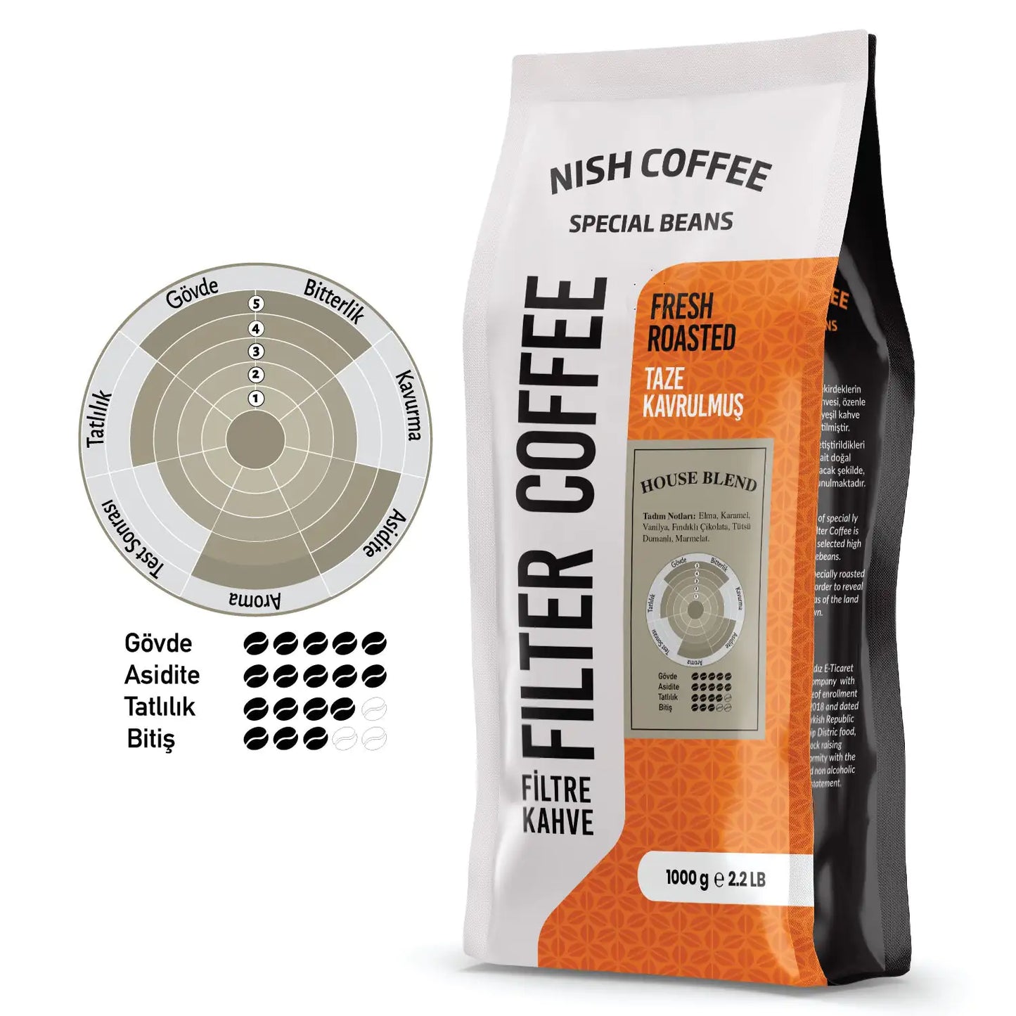 Nish Filter Coffee House Blend 1 kg