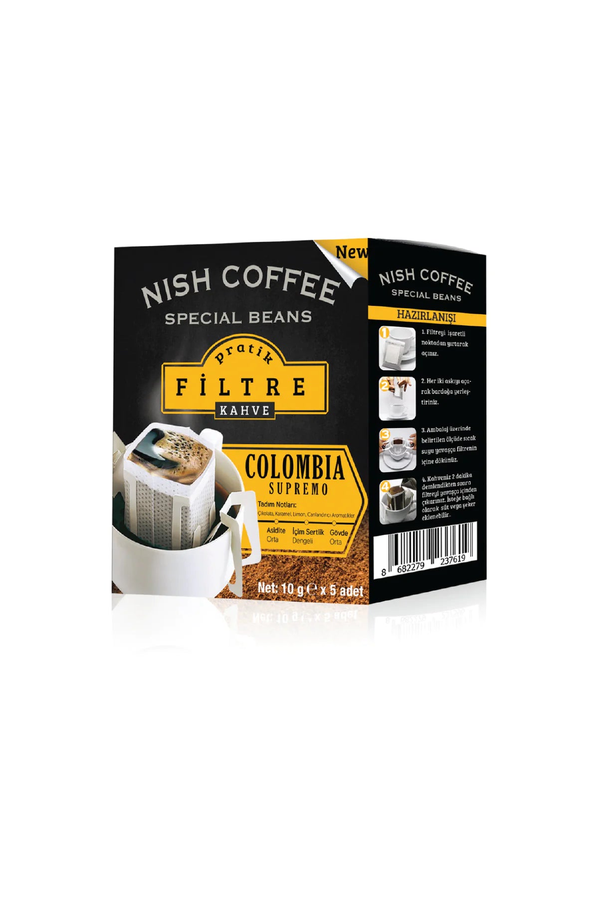 Nish Practical Filter Coffee Colombia 9Gr X 5